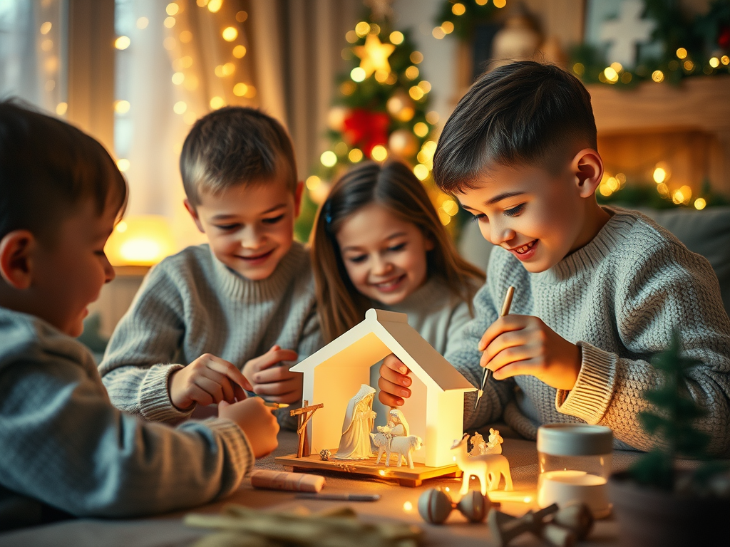 Manualidades navideñas para realizar con los niños: Crea tu belén
