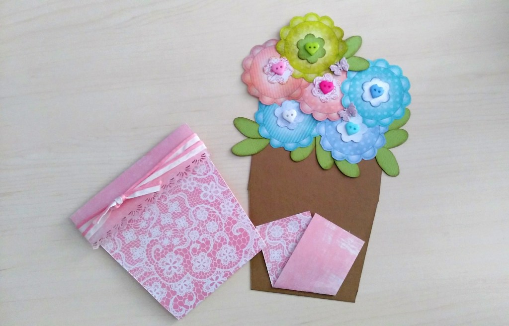 tarjeta scrap macetero