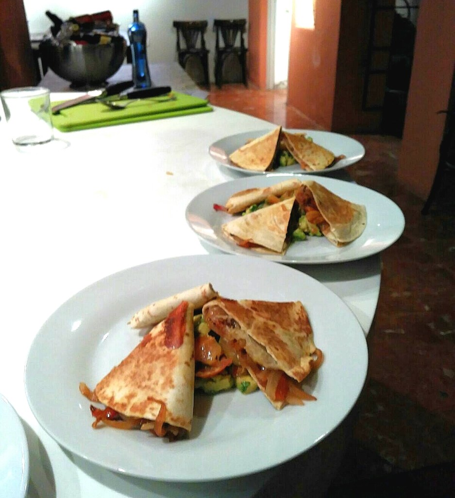 quesadillas de verduras