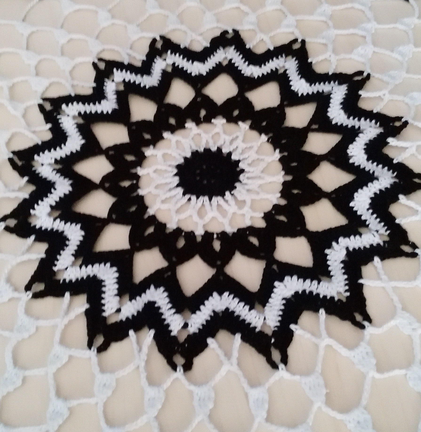 tapete a ganchillo de sobremesa