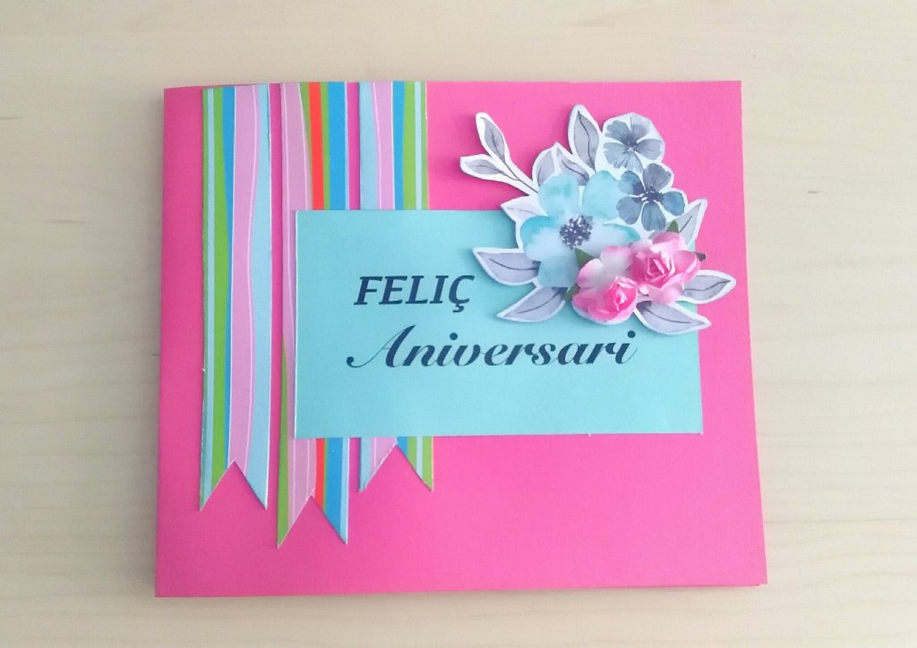 Tarjeta de cumpleaños.&nbsp;Rosas