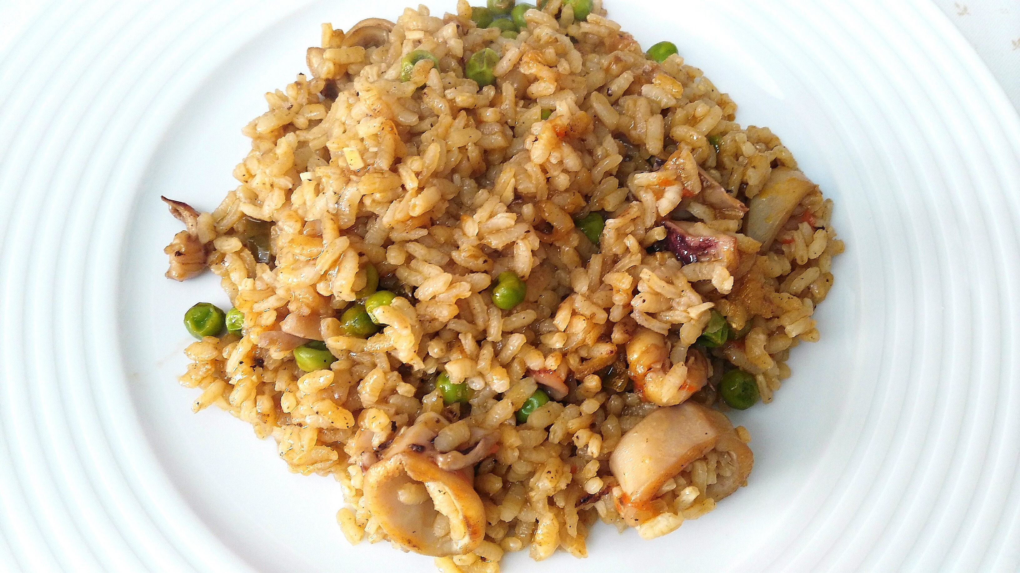 Arroz con chipirones