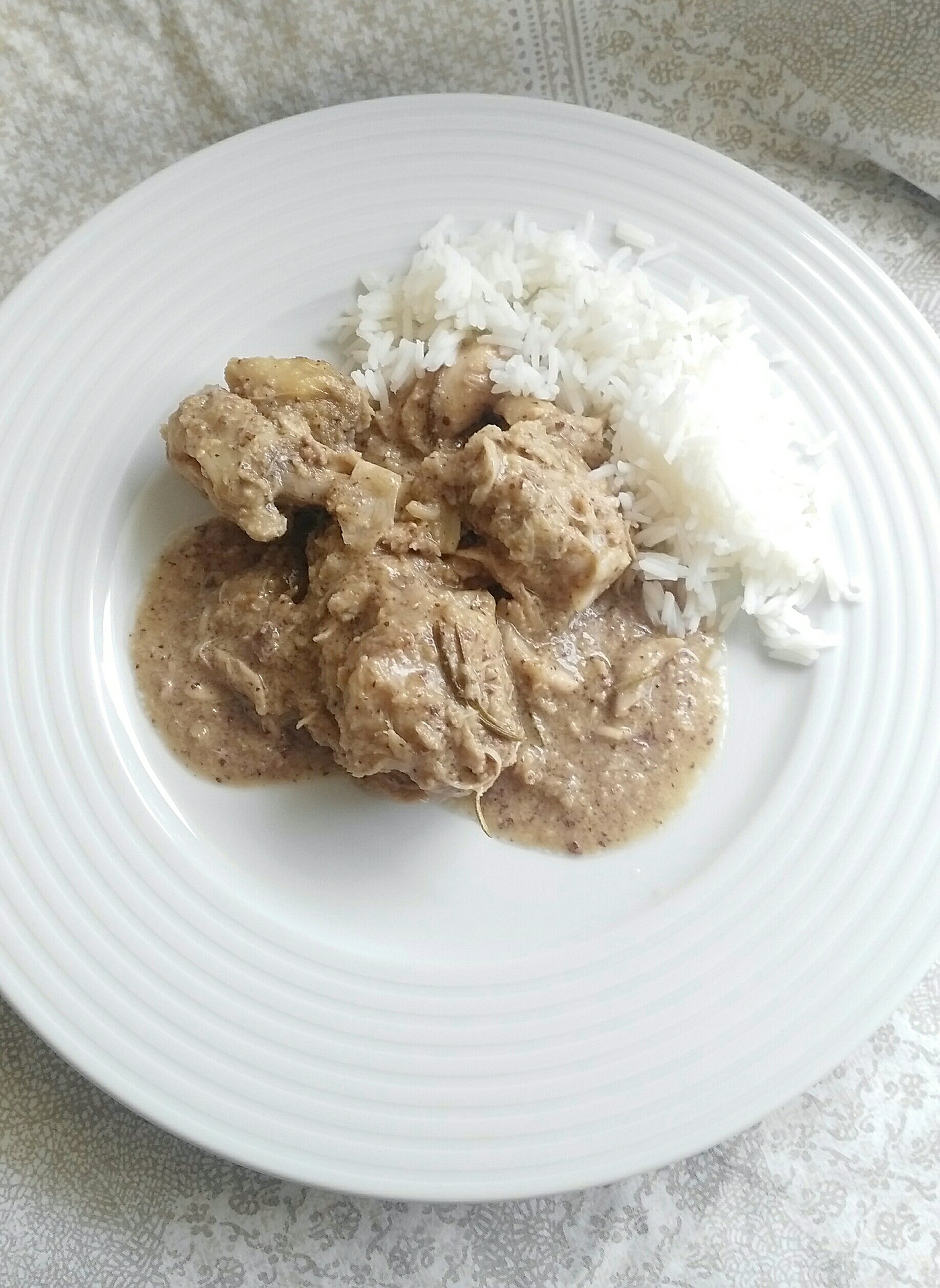 Receta de Pollo con almendras, Monsieur cuisine