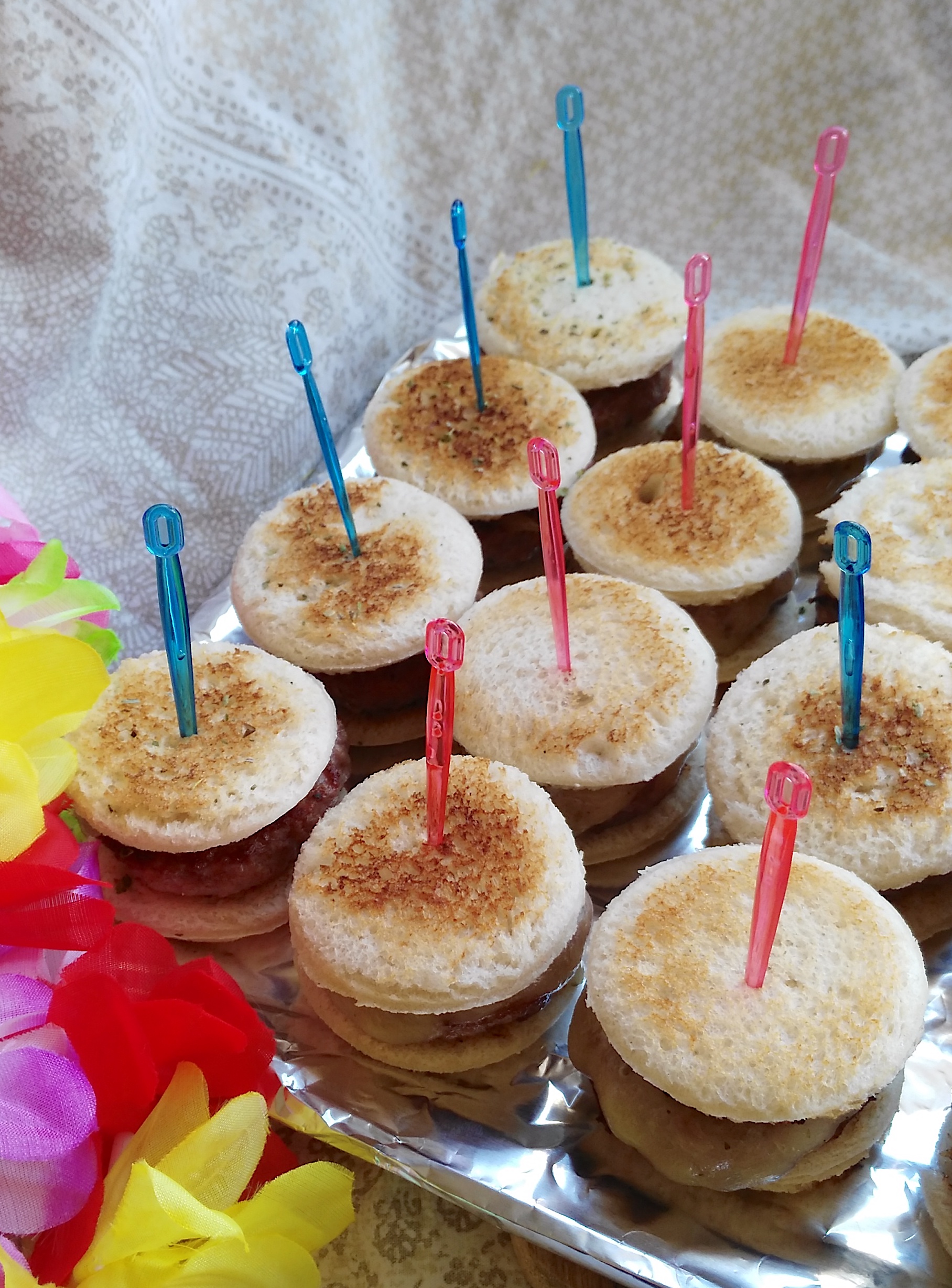 Mini bocadillos para fiestas