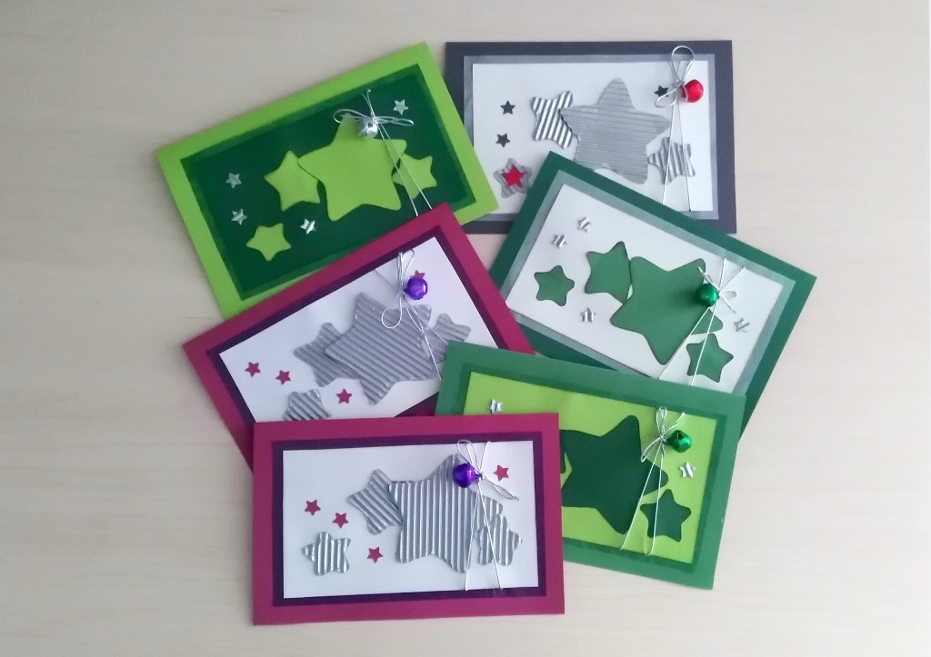 Tarjeta navideña hecha a&nbsp;mano