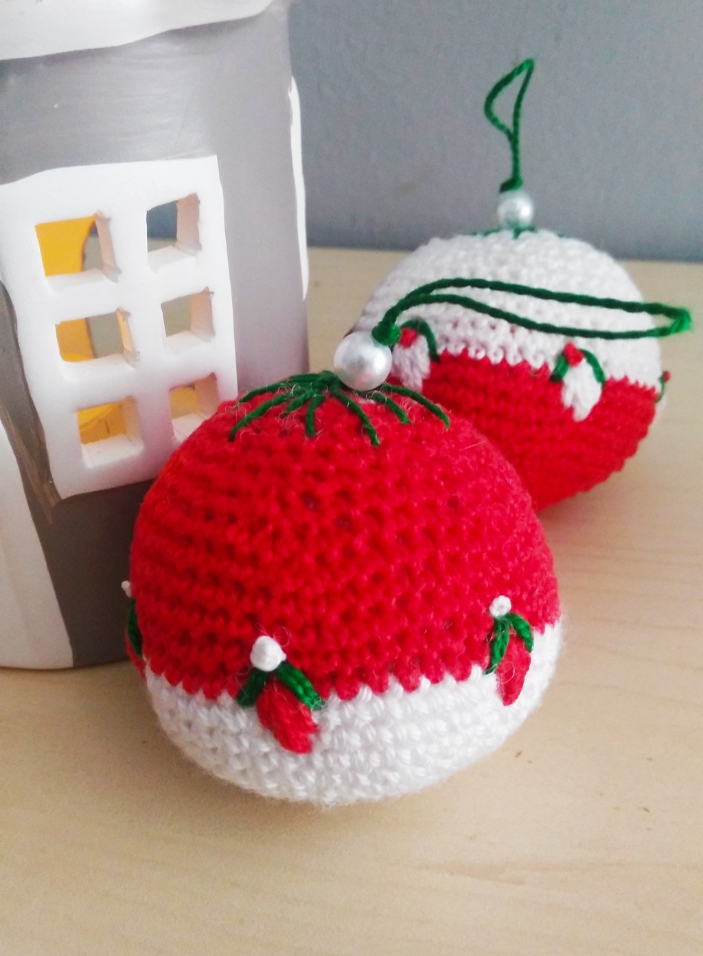 Como hacer bolas de navidad a&nbsp;ganchillo