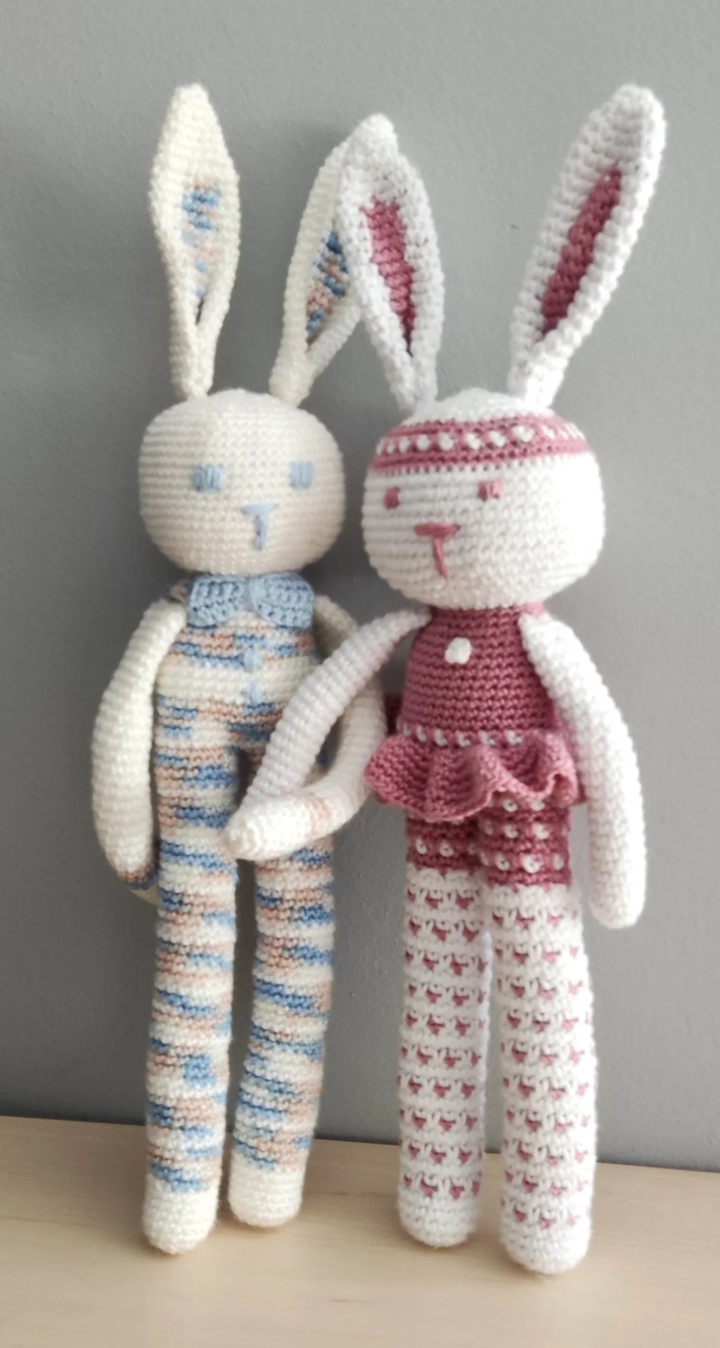 Bunnys pataslargas, los conejitos&nbsp;amigurumis.