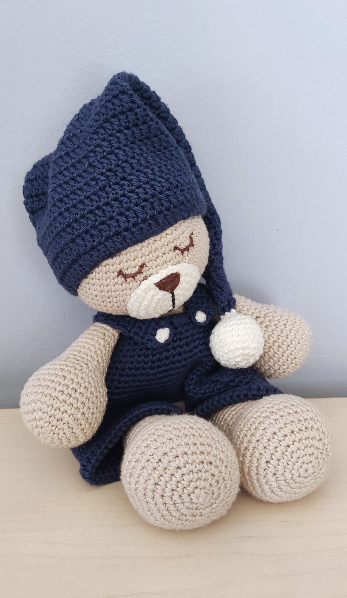 Paso a paso: haz un osito dormilón de ganchillo