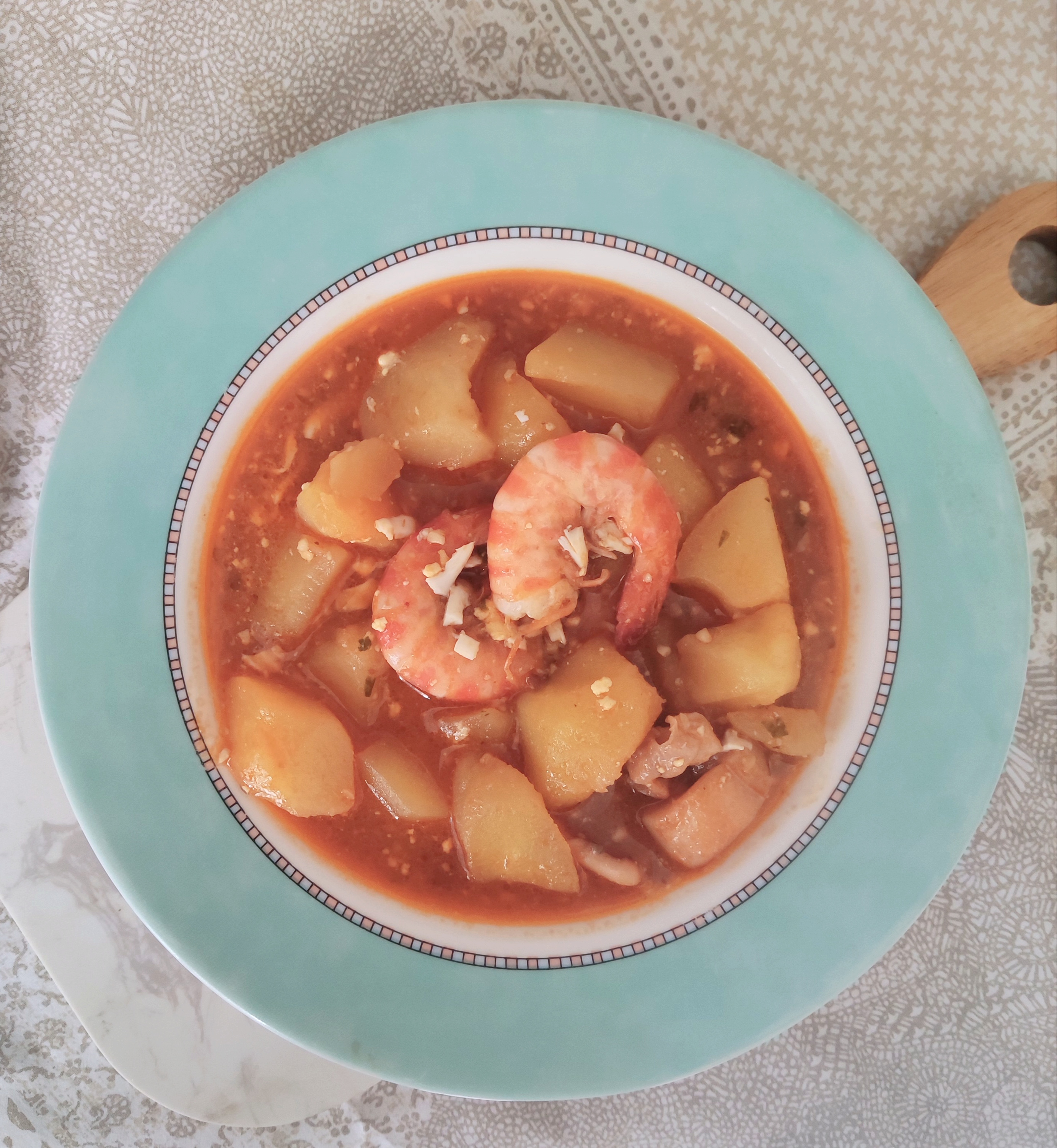Patatas con sepia